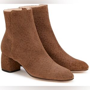 AGL Veta Brown Suede Booties Size 36.5 (US 6.5) New Without Box